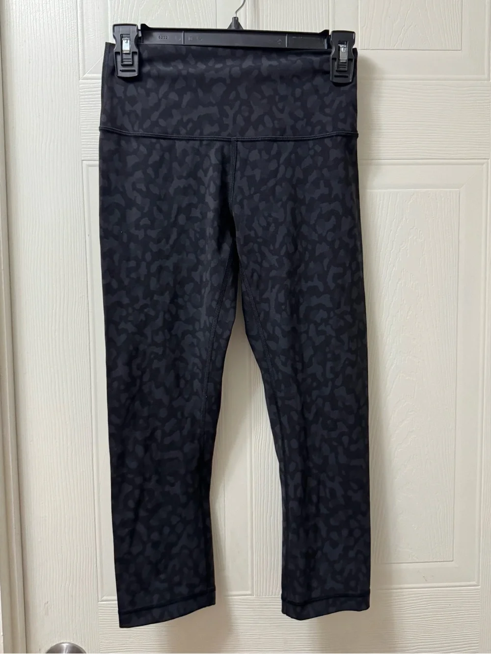 lululemon athletica Black Tonal Animal-Print High-Rise Leggings